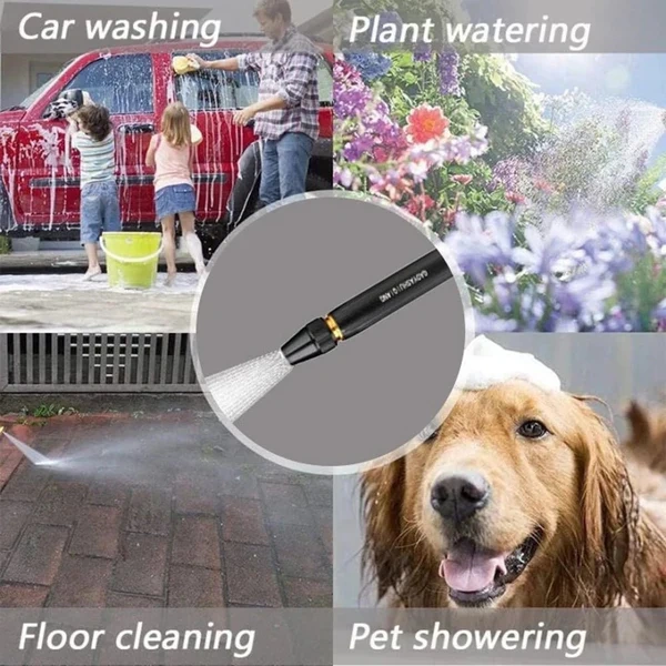 Multi-Function High-Pressure Garden Spray Gun – Adjustable Hose Nozzle for Watering & Cleaning 🚿🌼