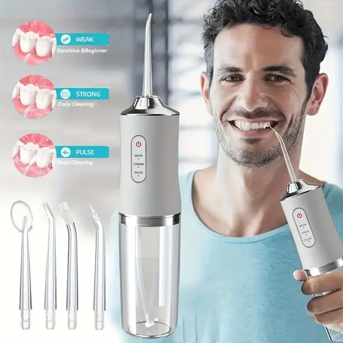 Advanced Cordless Water Flosser Pro - 4 Jet Tips