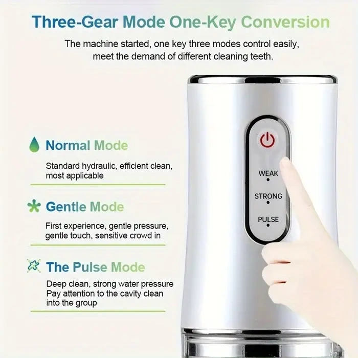 Advanced Cordless Water Flosser Pro - 4 Jet Tips