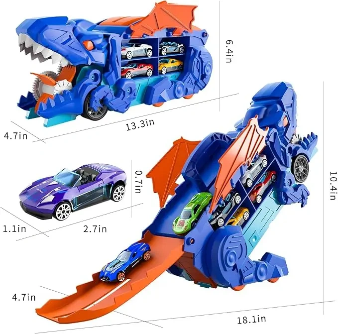 Dinosaur Truck Ultimate Hauler Track Toy