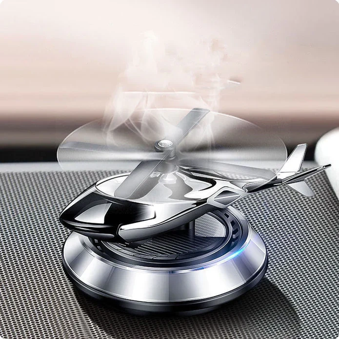 Solar Helicopter Car Air Freshener
