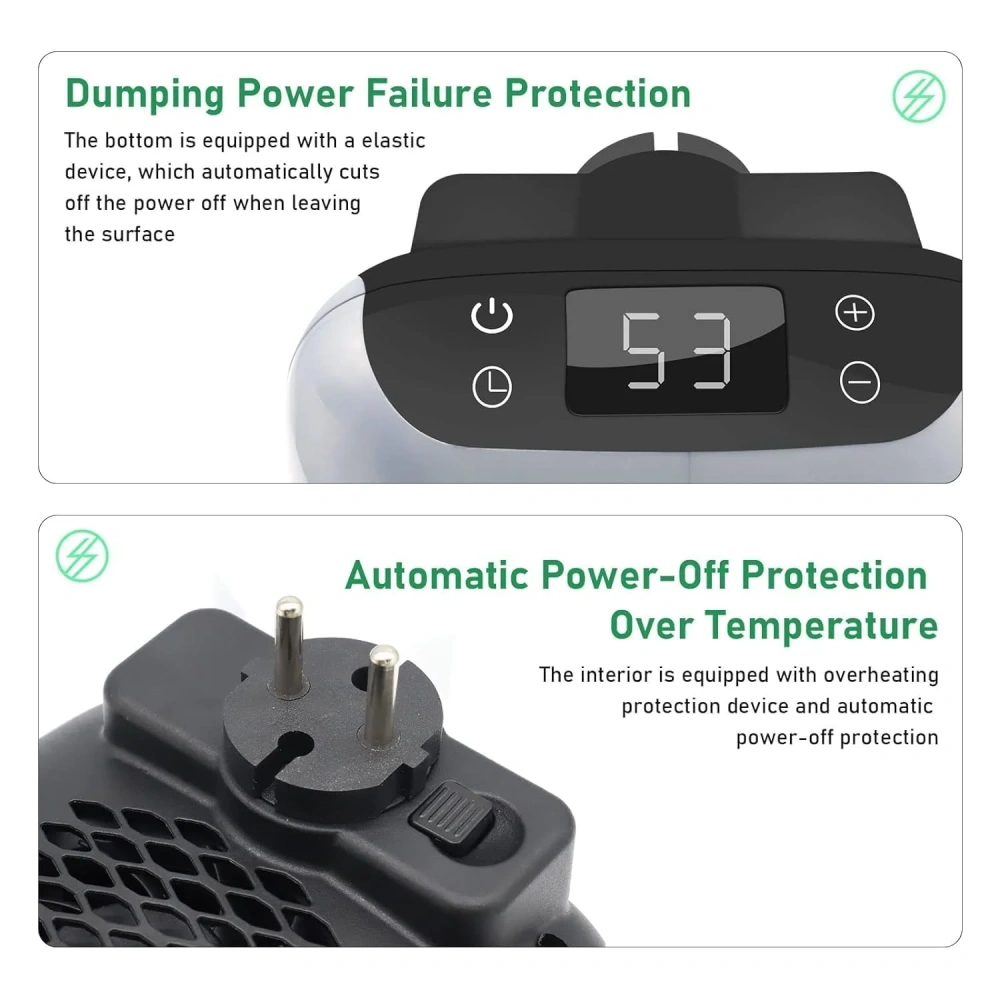 New Handy Heater Turbo Wall-Outlet 800 Watts (Office Work Room, Bathrooms, Rooms.