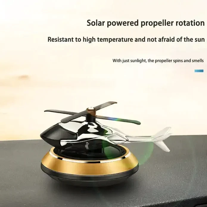 Solar Helicopter Car Air Freshener