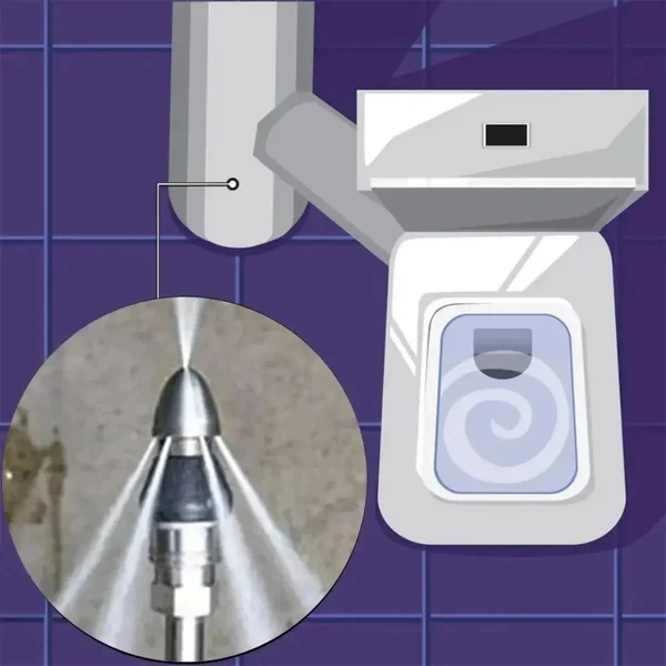 ⏰Sewer Cleaning Tool High-pressure Nozzle（ Buy 2 Free Shipping）