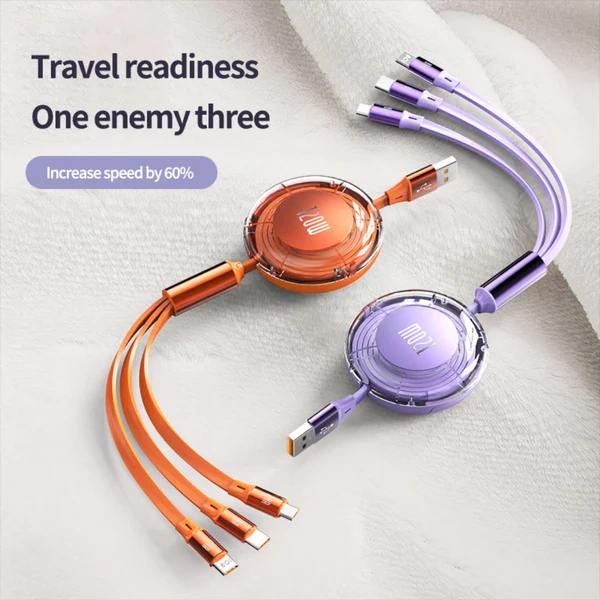 3 in 1 Charging Cable - 120W Latest Model