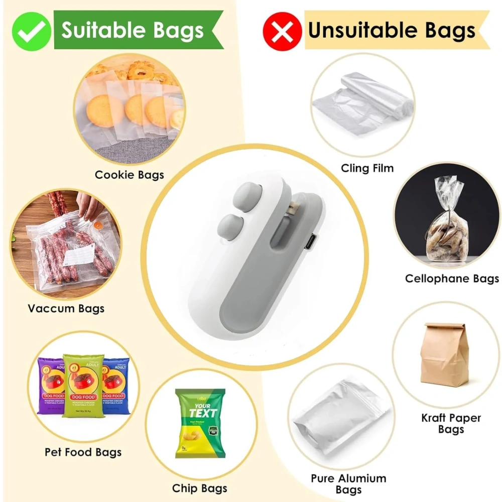 🎁LAST DAY 49% OFF 🔥- 2024 Upgraded Mini Bag Sealer