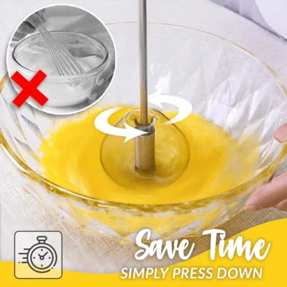 🔥Last Day Promotion - 49% OFF🔥 Stainless Steel Semi-Automatic Whisk