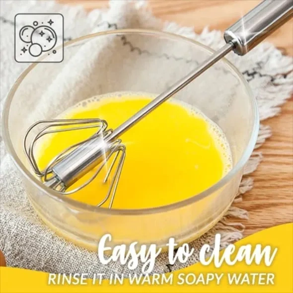 🔥Last Day Promotion - 49% OFF🔥 Stainless Steel Semi-Automatic Whisk