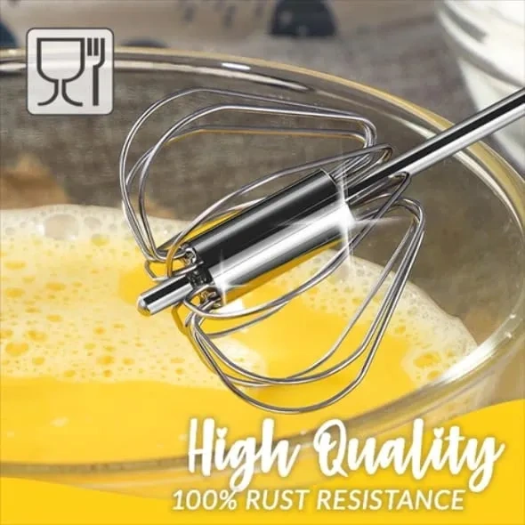 🔥Last Day Promotion - 49% OFF🔥 Stainless Steel Semi-Automatic Whisk