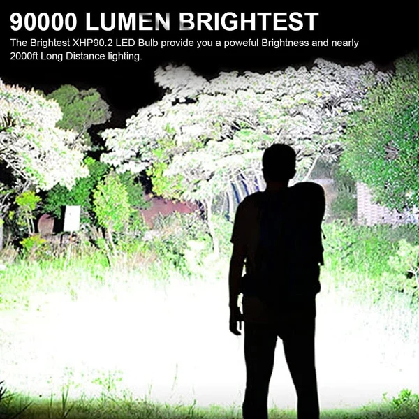 ✨LAST DAY SALE 49% OFF✨ LED Rechargeable Tactical Laser Flashlight 90000 High Lumens（Buy 2 Free Shipping）