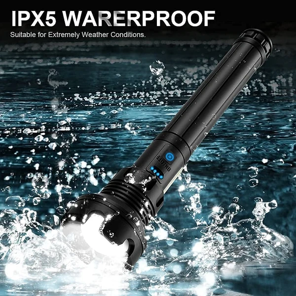 ✨LAST DAY SALE 49% OFF✨ LED Rechargeable Tactical Laser Flashlight 90000 High Lumens（Buy 2 Free Shipping）