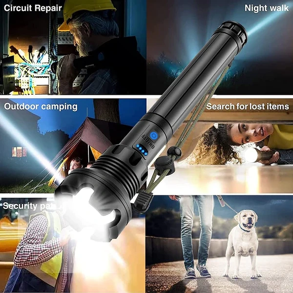 ✨LAST DAY SALE 49% OFF✨ LED Rechargeable Tactical Laser Flashlight 90000 High Lumens（Buy 2 Free Shipping）