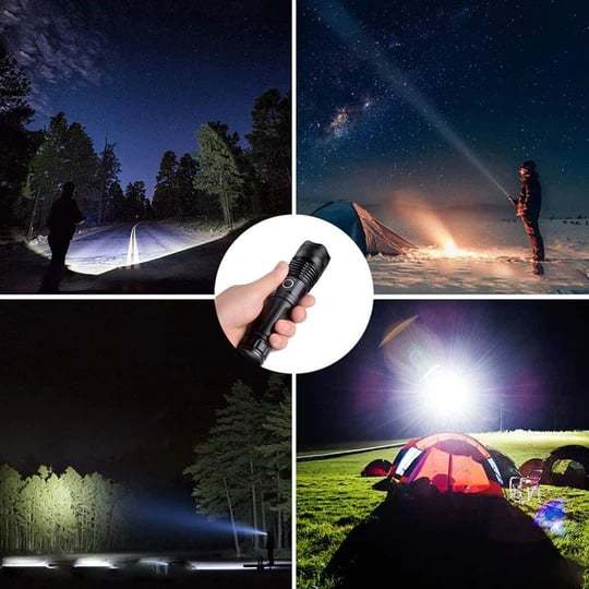 ✨LAST DAY SALE 49% OFF✨ LED Rechargeable Tactical Laser Flashlight 90000 High Lumens（Buy 2 Free Shipping）
