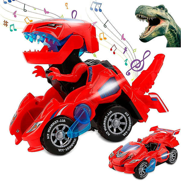 LED car that transforms into a dinosaur DYNOCAR
