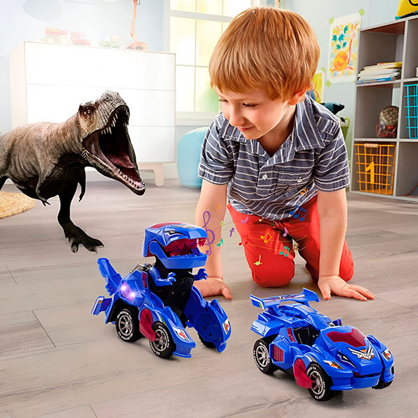 LED car that transforms into a dinosaur DYNOCAR