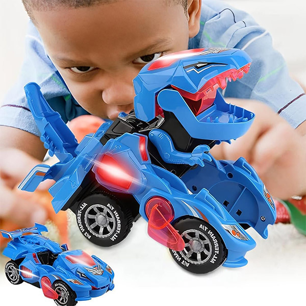 LED car that transforms into a dinosaur DYNOCAR