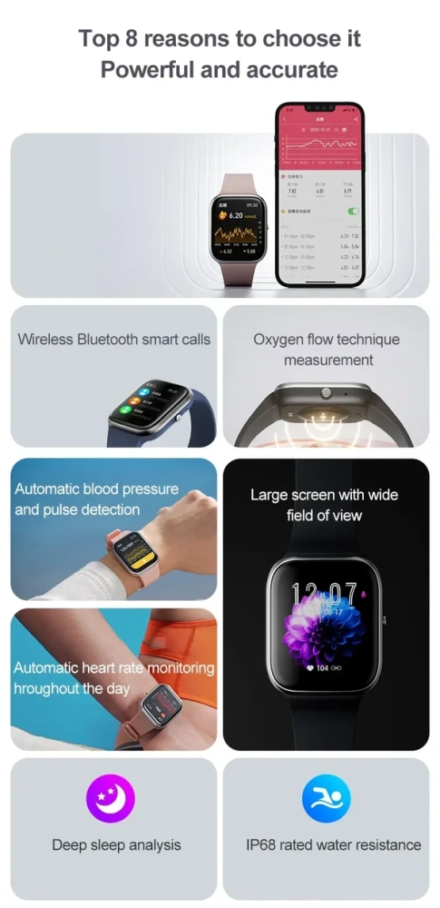 🔥Clearance49% off🔥 - Bluetooth fashion smartwatch（Buy 2 Free Shipping）