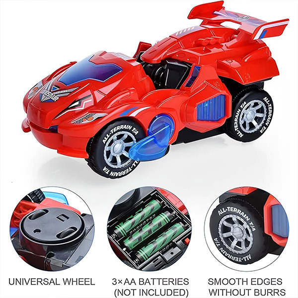 LED car that transforms into a dinosaur DYNOCAR