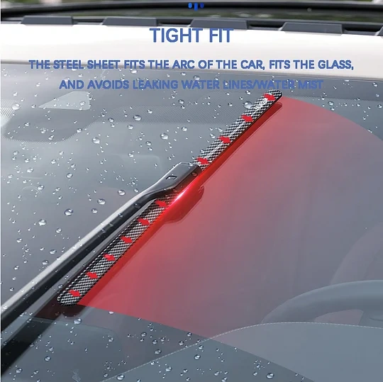 🌈 Carbon Fiber Boneless Silent Windshield Wipers - Make Your Driving Experience Stylish, Quiet And Clear!