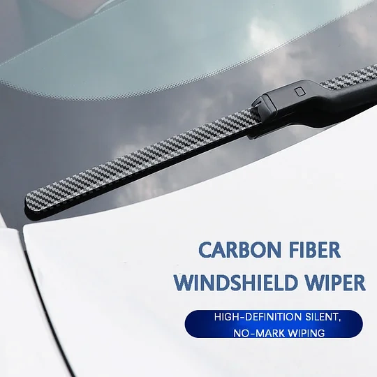 🌈 Carbon Fiber Boneless Silent Windshield Wipers - Make Your Driving Experience Stylish, Quiet And Clear!