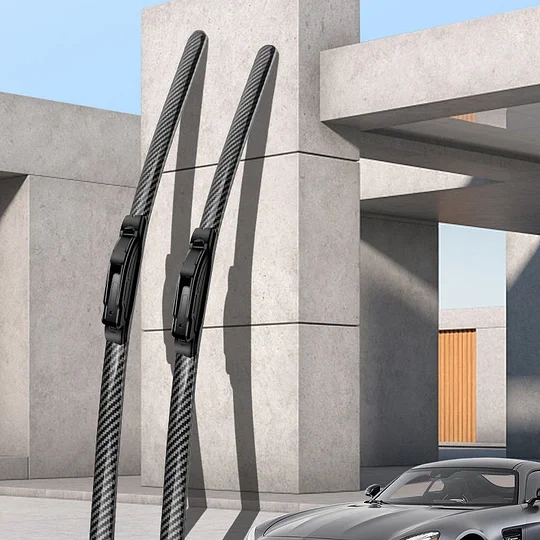 🌈 Carbon Fiber Boneless Silent Windshield Wipers - Make Your Driving Experience Stylish, Quiet And Clear!