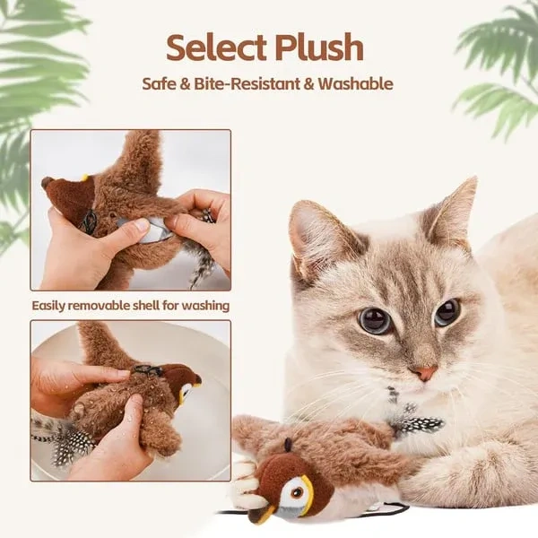 🔥Last Day 49% OFF - 🐾Interactive Chirping Bird Cat （Buy 2 Free Shipping）