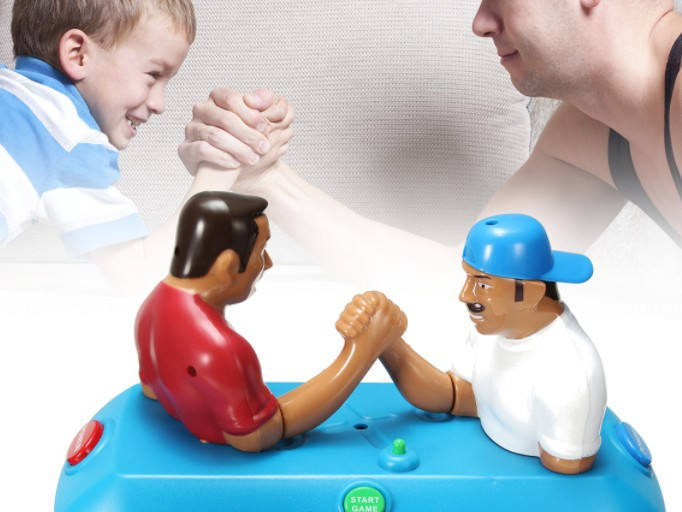 new arrival plastic table toy sport simulation arm wrestle tabletop electronic toys for kids&stress relief toys