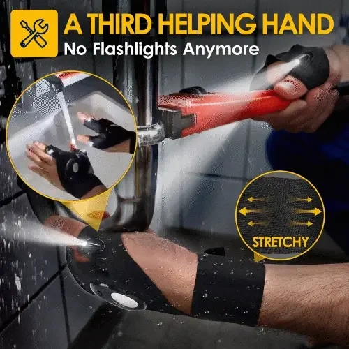 New Year HOT Sale - 49% OFF! - LED Flashlight Waterproof Gloves（Buy 2 Free Shipping）