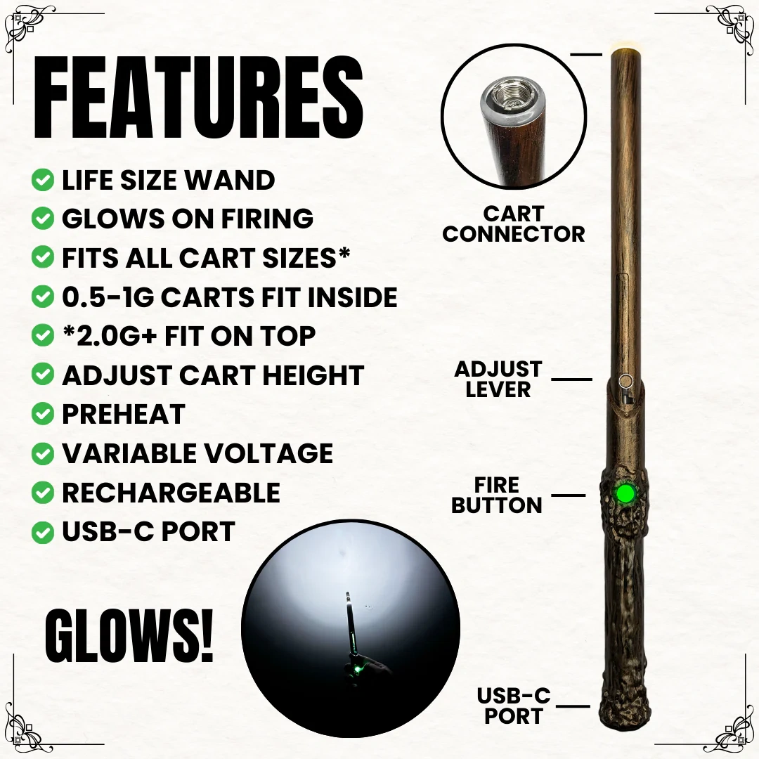 Wandjamin Cart Battery with LED Light & Slide to Hide Feature（Buy 2 Free Shipping）
