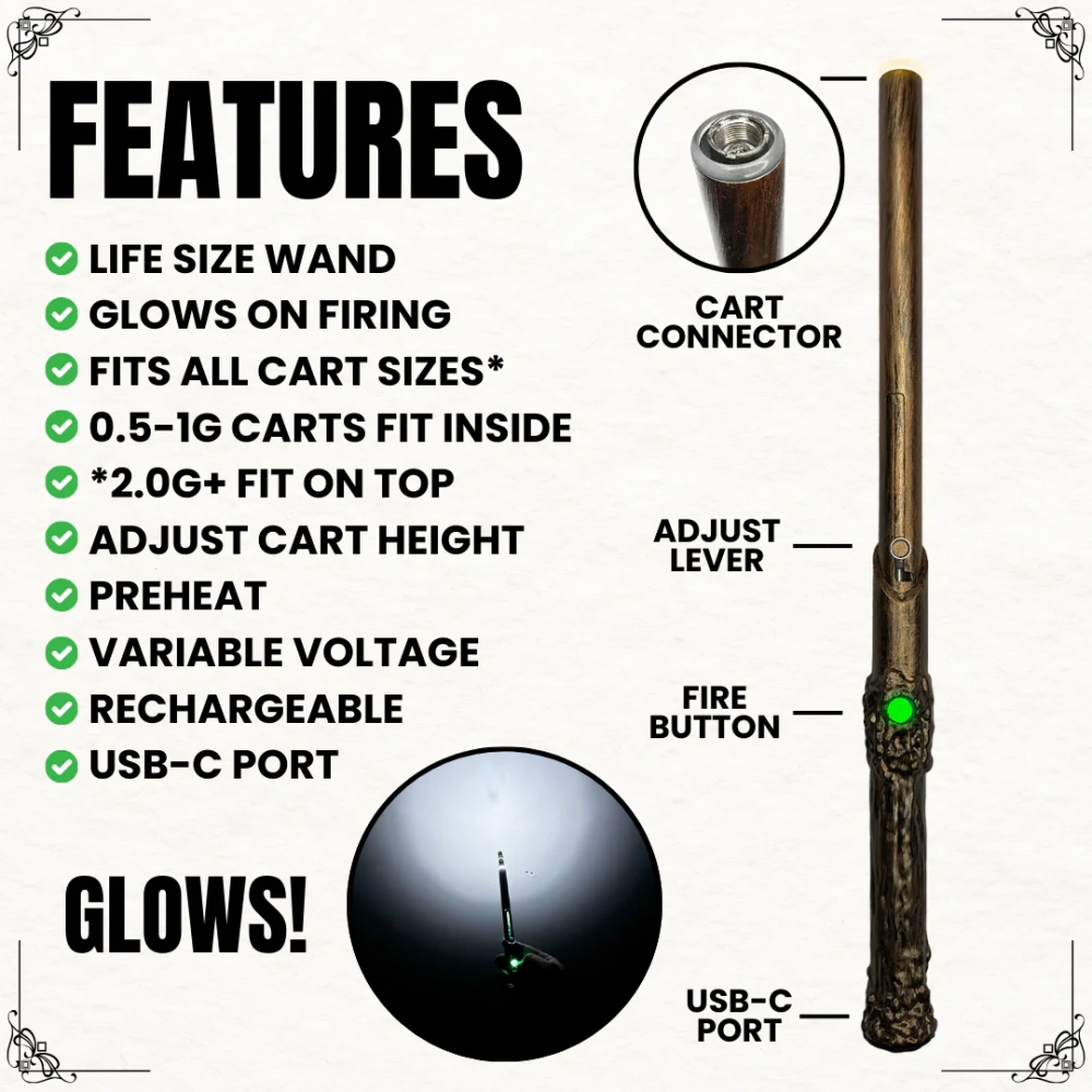 Wandjamin Cart Battery with LED Light & Slide to Hide Feature（Buy 2 Free Shipping）