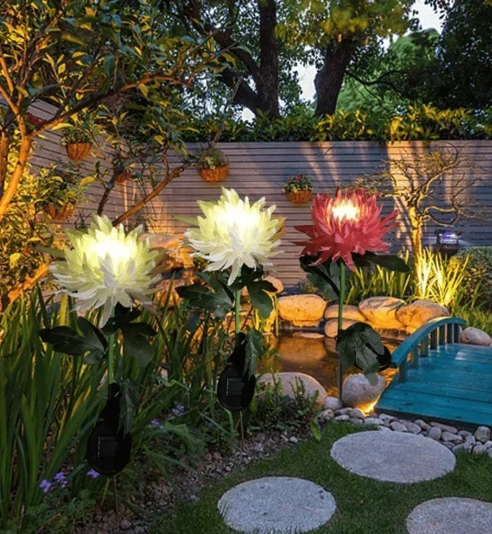 🎁Summer Hot Sale -49% OFF🎁 - SPRING ARTIFICIAL Chrysanthemum SOLAR GARDEN STAKE LED (🔥BUY 2 FREE SHIPPING🔥)