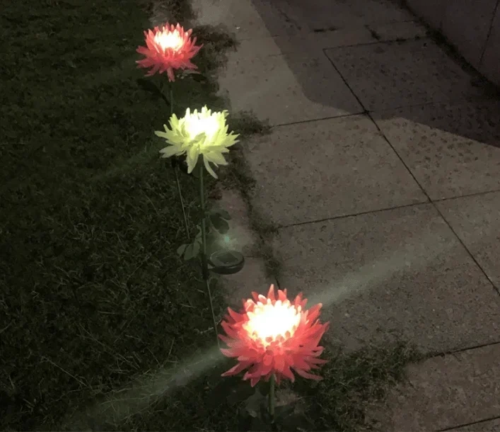 🎁Summer Hot Sale -49% OFF🎁 - SPRING ARTIFICIAL Chrysanthemum SOLAR GARDEN STAKE LED (🔥BUY 2 FREE SHIPPING🔥)