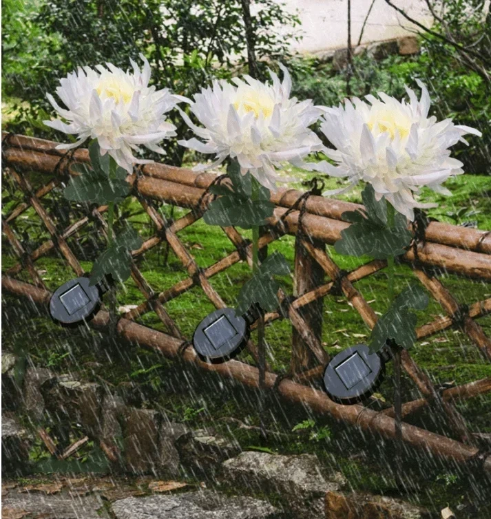 🎁Summer Hot Sale -49% OFF🎁 - SPRING ARTIFICIAL Chrysanthemum SOLAR GARDEN STAKE LED (🔥BUY 2 FREE SHIPPING🔥)