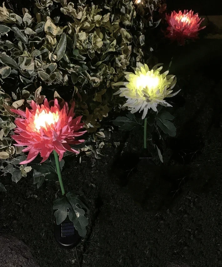 🎁Summer Hot Sale -49% OFF🎁 - SPRING ARTIFICIAL Chrysanthemum SOLAR GARDEN STAKE LED (🔥BUY 2 FREE SHIPPING🔥)
