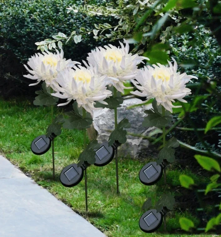 🎁Summer Hot Sale -49% OFF🎁 - SPRING ARTIFICIAL Chrysanthemum SOLAR GARDEN STAKE LED (🔥BUY 2 FREE SHIPPING🔥)