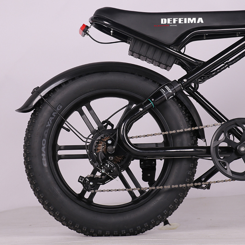 E-bike20*4.0 thick tire electric bicycle off-road 7-speed snowmobile retro trend electric bicycle Europe
