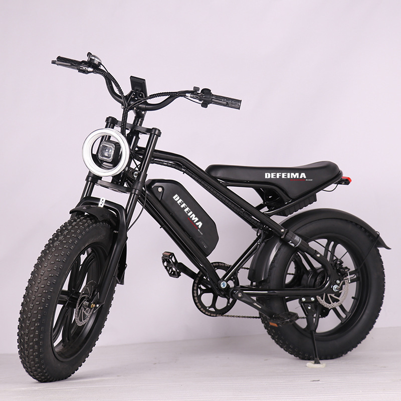 E-bike20*4.0 thick tire electric bicycle off-road 7-speed snowmobile retro trend electric bicycle Europe