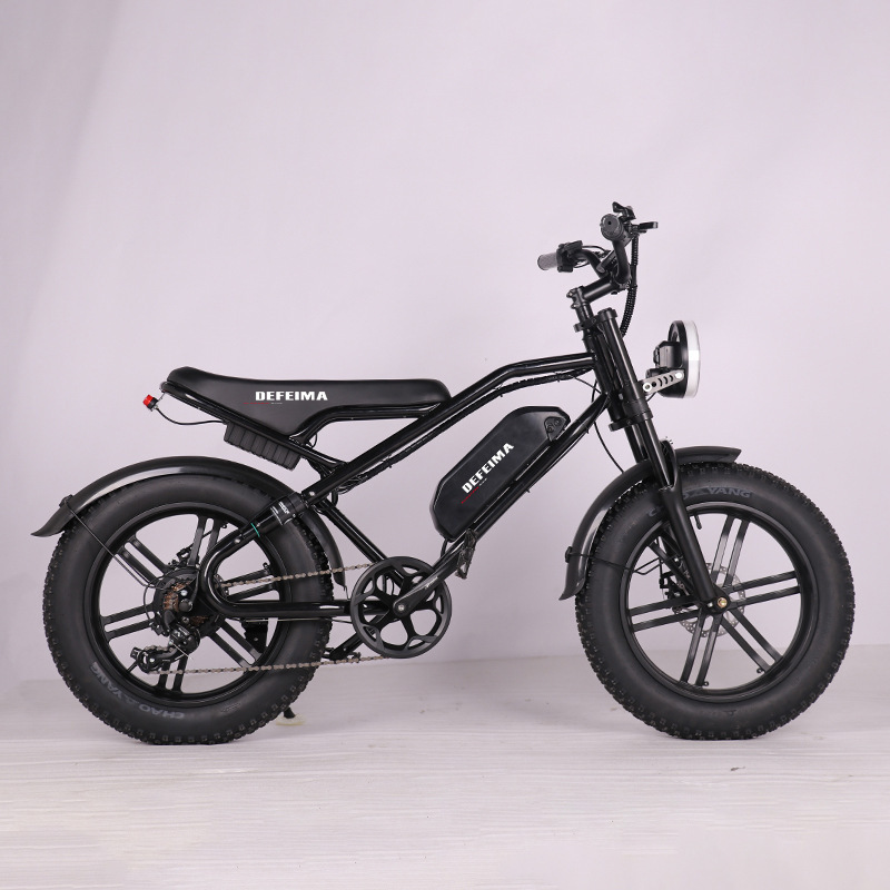 E-bike20*4.0 thick tire electric bicycle off-road 7-speed snowmobile retro trend electric bicycle Europe