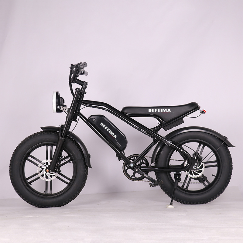 E-bike20*4.0 thick tire electric bicycle off-road 7-speed snowmobile retro trend electric bicycle Europe