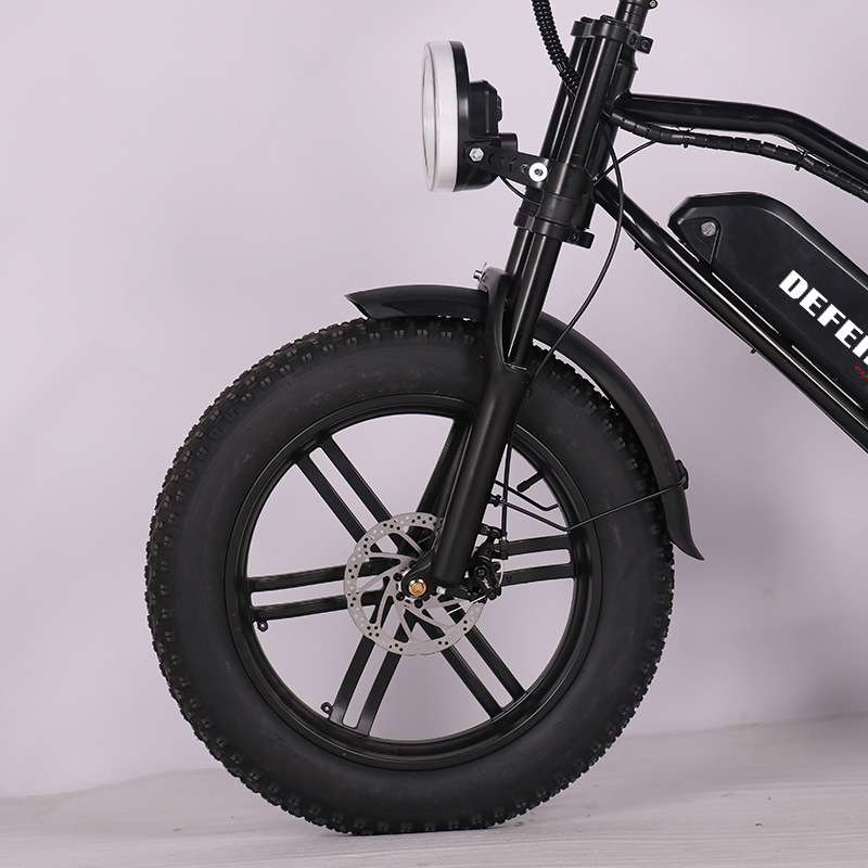 E-bike20*4.0 thick tire electric bicycle off-road 7-speed snowmobile retro trend electric bicycle Europe