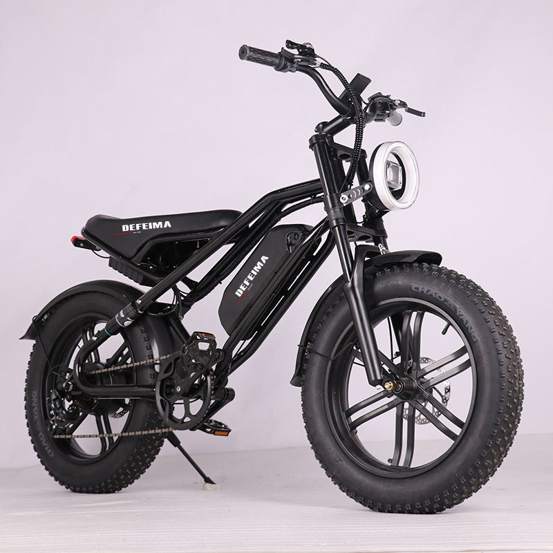 E-bike20*4.0 thick tire electric bicycle off-road 7-speed snowmobile retro trend electric bicycle Europe