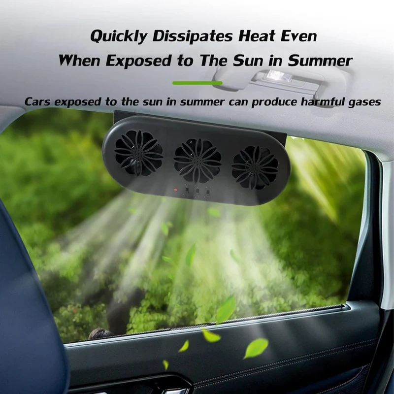 (🔥HOT SALE NOW 49% OFF🔥) The New Solar Car Cooling Artifact [air circulation exhaust fan]