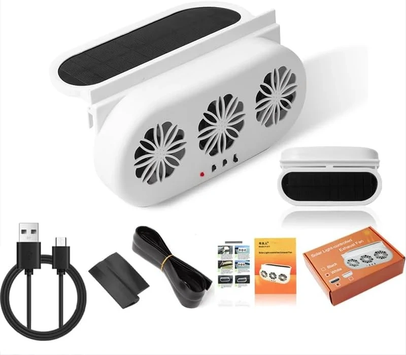 (🔥HOT SALE NOW 49% OFF🔥) The New Solar Car Cooling Artifact [air circulation exhaust fan]