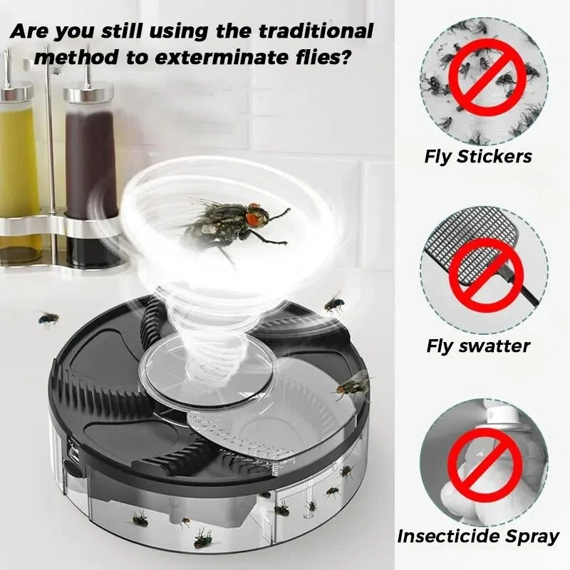 Automatic Home Fly Trap: A Fly Killer for Home, Cleansing the Restaurant!（Buy 2 Free Shipping）
