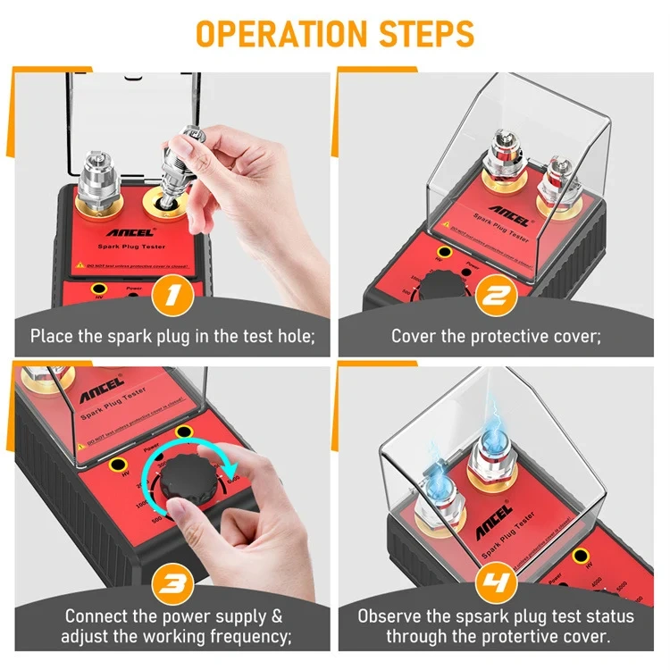 ⚡Hot Sale⚡ANCEL SP02 Dual Hole Car Spark Plug Tester