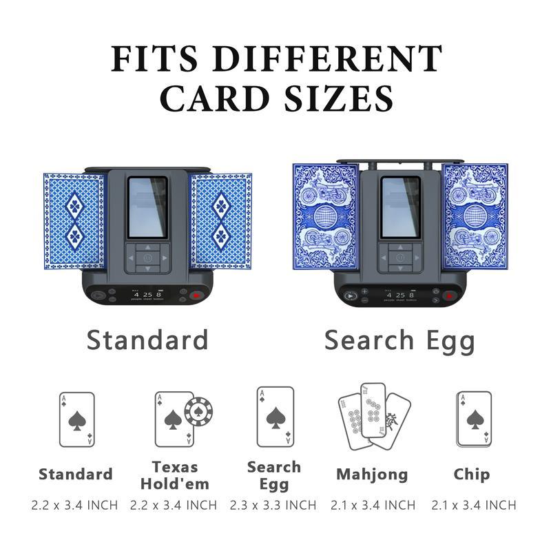 🔥2024 Hot Sale🔥Automatic Card Dispenser and Shuffler, 360° Rotating 2 Decks Card Dispenser（Free Shipping）