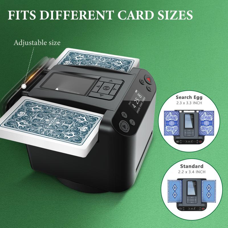 🔥2024 Hot Sale🔥Automatic Card Dispenser and Shuffler, 360° Rotating 2 Decks Card Dispenser（Free Shipping）