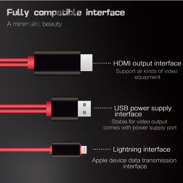 🔥BIG SALE - 49% OFF🔥 1080P No Lagging HDMI TV Cable 📺📺No network required for screen casting