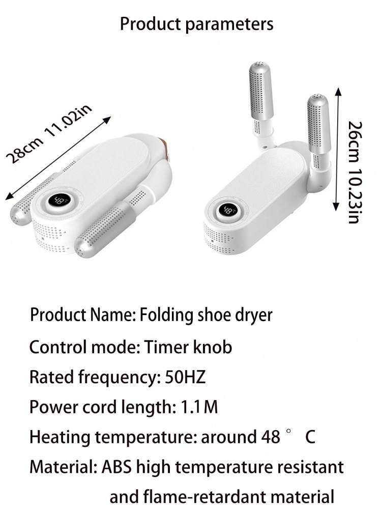 Smart Home Shoe Dryer,  Timed Shoe Warmer（Deodorant & Sterilization!）