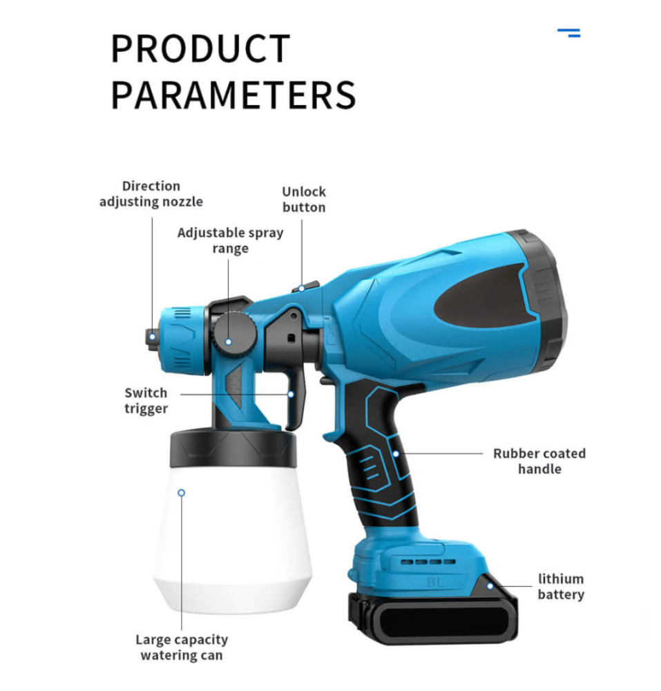 🔥Christmas Sale 49% OFF🎄Cordless high pressure paint sprayer